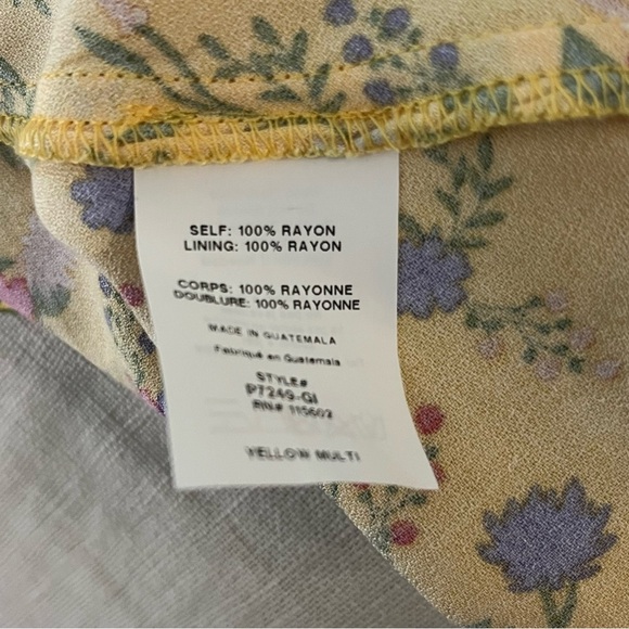 Lush Twist Tie Romper-Yellow Floral-Women’s S-Adjustable Spaghetti Straps-NEW - Picture 8 of 11